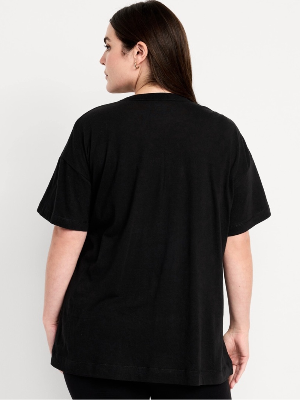 🆕 Old Navy Women's Oversized EveryWear Tunic T-Shirt Short Sleeve Tee S 4-6 - Picture 6 of 15